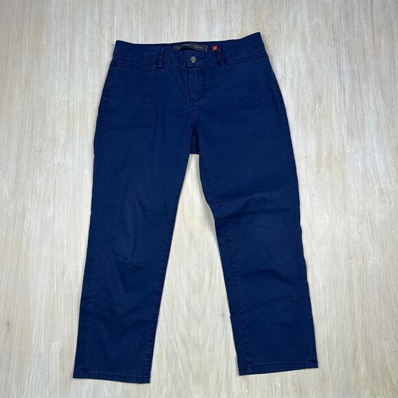 Christopher Blue Mari Mid Rise Straight Leg Casual Cargo Y2K Trouser Pants 4 - Picture 1 of 16